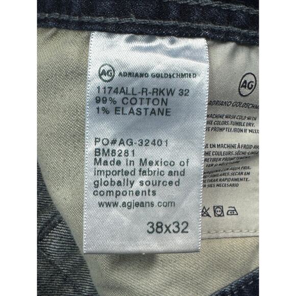 AG Adriano Goldschmied Men's The Graduate Tailored Jeans - Size 38x32 (39x26.5) - Picture 6 of 6
